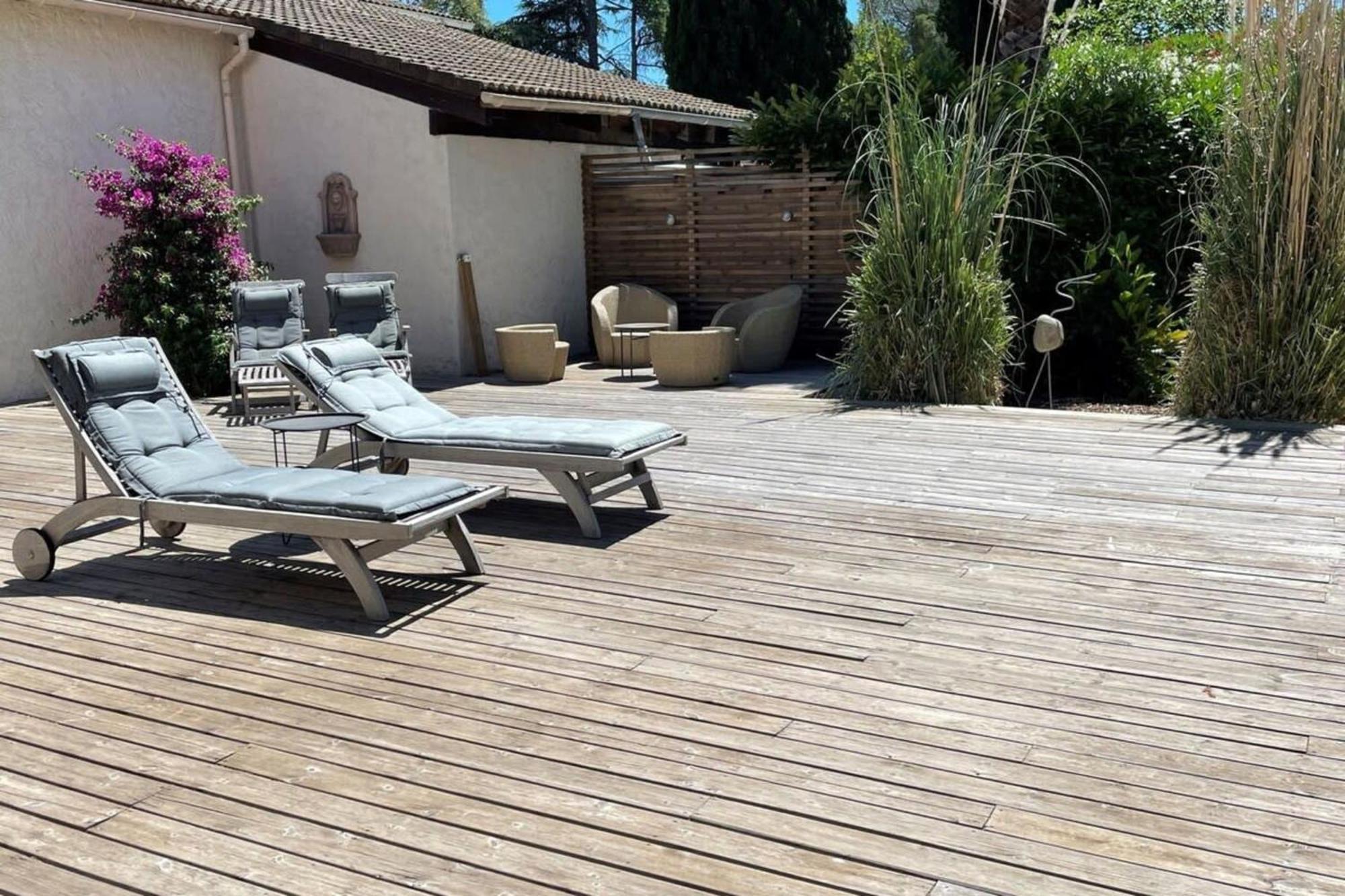 06V - Beautiful Villa With Spa Pool And Tennis Биот Екстериор снимка