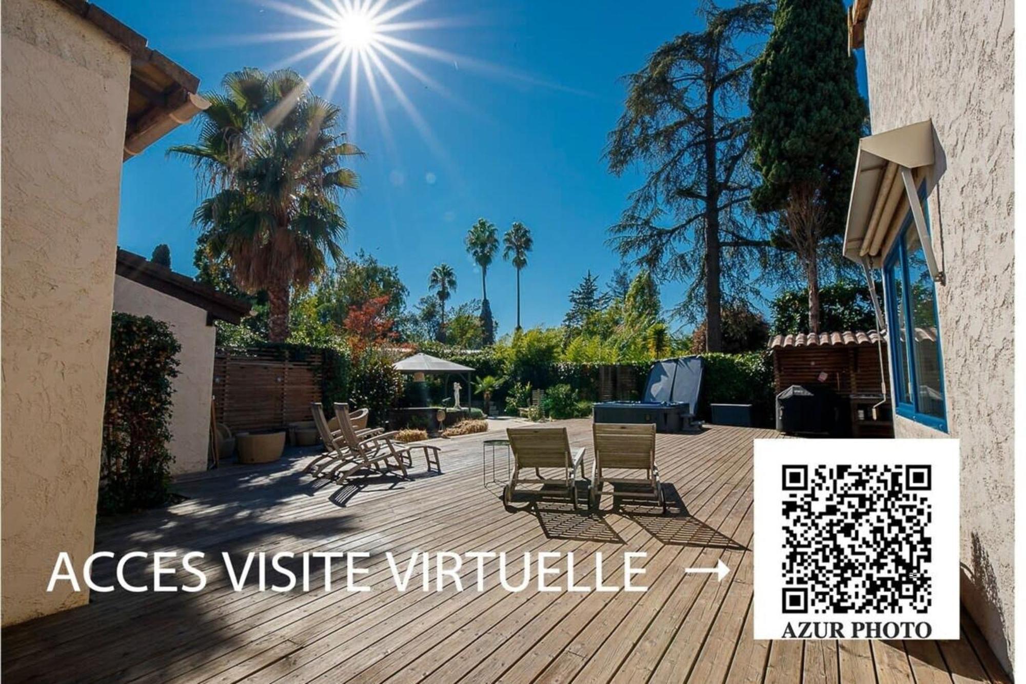 06V - Beautiful Villa With Spa Pool And Tennis Биот Екстериор снимка